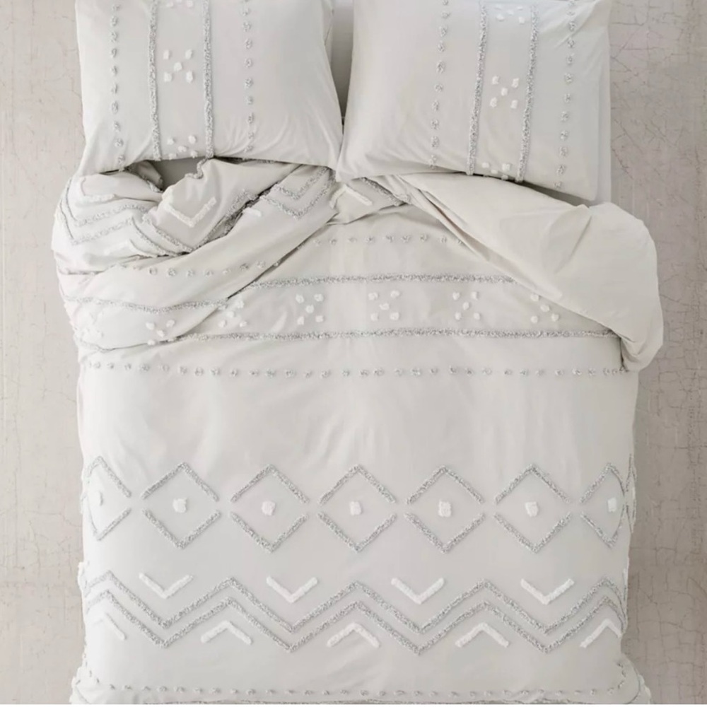 Urban Outfitters Queen Duvet Cover and Sham Set